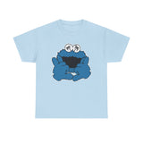 Shaka  Monster Palm Eyes T‑Shirt — Retro Blue Monster Graphic Tee