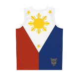 Philippine Flag Basketball Jersey 3 Stars and Sun Athletic Tank