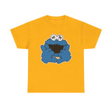 Shaka  Monster Palm Eyes T‑Shirt — Retro Blue Monster Graphic Tee