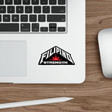 Die-Cut Sticker — “Filipino Strength” Bold Pride Decal (Red & Black)