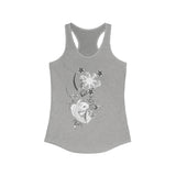Floral Pinay Asian Filipina Culture Women's Racerback Tank