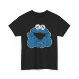 Shaka  Monster Palm Eyes T‑Shirt — Retro Blue Monster Graphic Tee