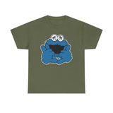 Shaka  Monster Palm Eyes T‑Shirt — Retro Blue Monster Graphic Tee