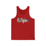 CALIPINO California Unisex Jersey Tank - Vintage Style Summer Apparel, Beachwear, Vacation, Casual Outfit, Gift for Him/Her