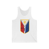Philippine Tribal Shield Flag Unisex Jersey Tank Top, Summer Apparel, Festival Wear, Sportswear, Pride Gear
