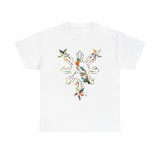 Floral Sun 3 stars and Sun Graphic T-Shirt, Cozy Casualwear, Holiday Gift, Unisex Style, Winter Fashion