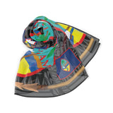 Guam Bandana Scarf -Inspired Poly Scarf, Colorful Fashion Accessory, Boho Chic Wrap, Unique Gift Idea for Her, Travel Essential