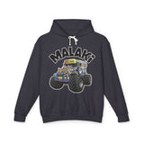 Malaki Monster Truck Hoodie — Kids Racing Truck Pullover