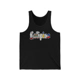 CALIPINO California Unisex Jersey Tank - Vintage Style Summer Apparel, Beachwear, Vacation, Casual Outfit, Gift for Him/Her