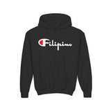 Filipino Champion Youth Heavy Blend Hooded Sweatshirt - Cozy Casual Style for Kids, Perfect for School, Gifts, and Everyday Wear, Great for Sports and Play