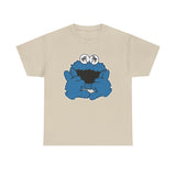 Shaka  Monster Palm Eyes T‑Shirt — Retro Blue Monster Graphic Tee