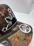 3 Stars and Sun Black Camo Forest curved Mesh snapbacks