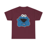 Shaka  Monster Palm Eyes T‑Shirt — Retro Blue Monster Graphic Tee