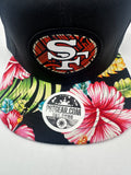SF Tribal Floral Brim San Francisco Islander Heritage SnapBack