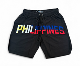 Philippines Flag Embridered Cultured Roots Shorts