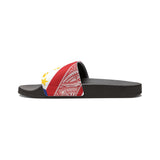 Tribal Bandana Men's Removable-Strap Sandals with Filipino Sun Design - Perfect for Summer and Casual Wear