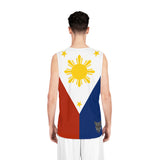 Philippine Flag Basketball Jersey 3 Stars and Sun Athletic Tank