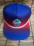 Guam Summer Seal Rope Brim Mesh back SnapBack Hat