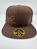 Rising Sun Island Brown SnapBack Hat