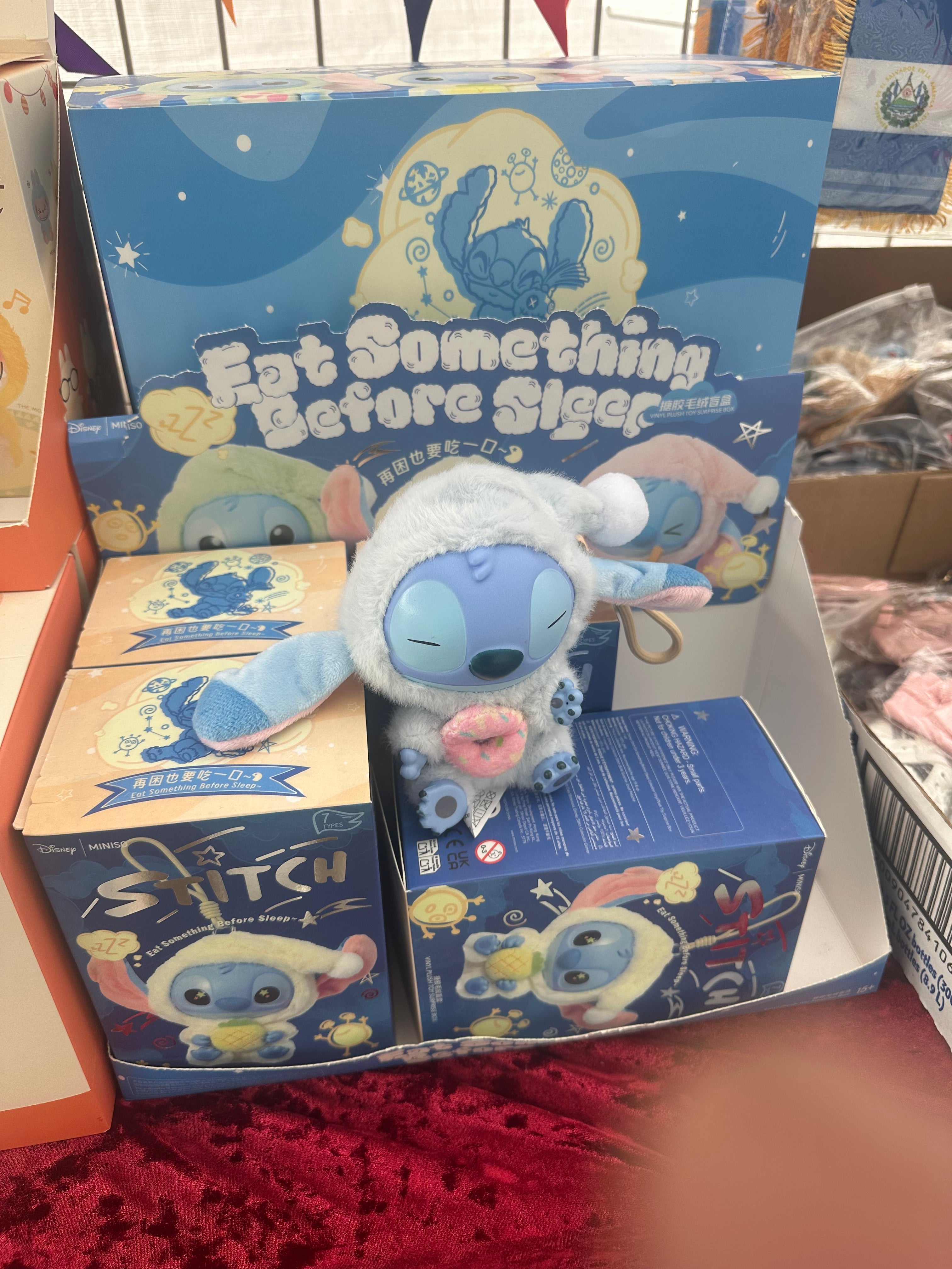 Stitch 'Eat Something Before Sleep' Series Plush Toy – Blind Box Mystery Gift