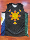 Philippines x Mexico Tribal Filipino 3 Stars and Sun Banig Weave Sun Jersey