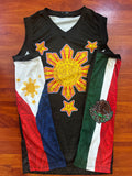 Philippines x Mexico Tribal Filipino 3 Stars and Sun Banig Weave Sun Jersey