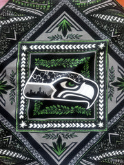 Seattle Tribal Seahawks Floral Bandana