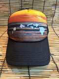 HAWAII Beach SUNSET SNAPBACK TRUCKER
