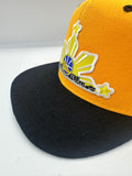 Philippines Filipino Golden Sun Black and Yellow Snapbacks
