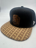 SD San Diego Brown Banig Filipino Heritage Tribal 3 Stars and Sun SnapBack