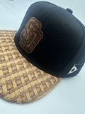 SD San Diego Brown Banig Filipino Heritage Tribal 3 Stars and Sun SnapBack
