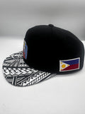 SD San Diego Filipino Heritage Tribal 3 Stars and Sun SnapBack