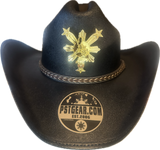 Philippines Filipino Gold 3 Stars and Sun Cowboy Hat