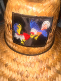 Philippines Cockfight  18” weave Shade Hat