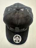 3 Stars and Sun Black Hole Velour curved Mesh snapbacks