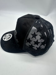 3 Stars and Sun Black Hole Velour curved Mesh snapbacks
