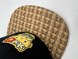 Hula Floral Brown Weave Brim Islander Heritage SnapBack