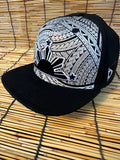 3 STARS AND SUN Black Flag Tribal Raider black and Silver Limited Editions