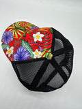 Summer FLORALS  Red LIMITED Mesh SNAPBACKS
