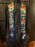 Guam Blue Floral Seal. 2025 Graduation Stoles