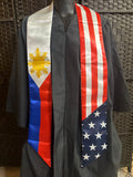 Philippines x USA Filam Filipino Sun Graduation Stoles