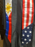 Philippines x USA Filam Filipino Sun Graduation Stoles
