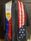 Philippines x USA Filam Filipino Sun Graduation Stoles