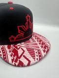 Tribal 3 Stars and Sun Black and Red Brim Philippines Islands