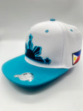 3 Stars and Sun Teal Philippines Flag hat