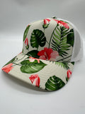 Summer FLORALS White LIMITED Mesh SNAPBACKS