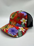 Summer FLORALS  Red LIMITED Mesh SNAPBACKS