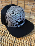 3 STARS AND SUN Black Flag Tribal Raider black and Silver Limited Editions