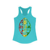 Guam Rasta Floral Racerback Tank