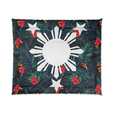 Filipino Floral 3 Stars and Sun Comforter